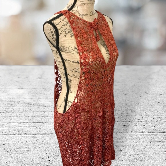 Minkpink Evelyn Crochet Cover Up NWT Beach Sarong Size XS - Picture 4 of 8